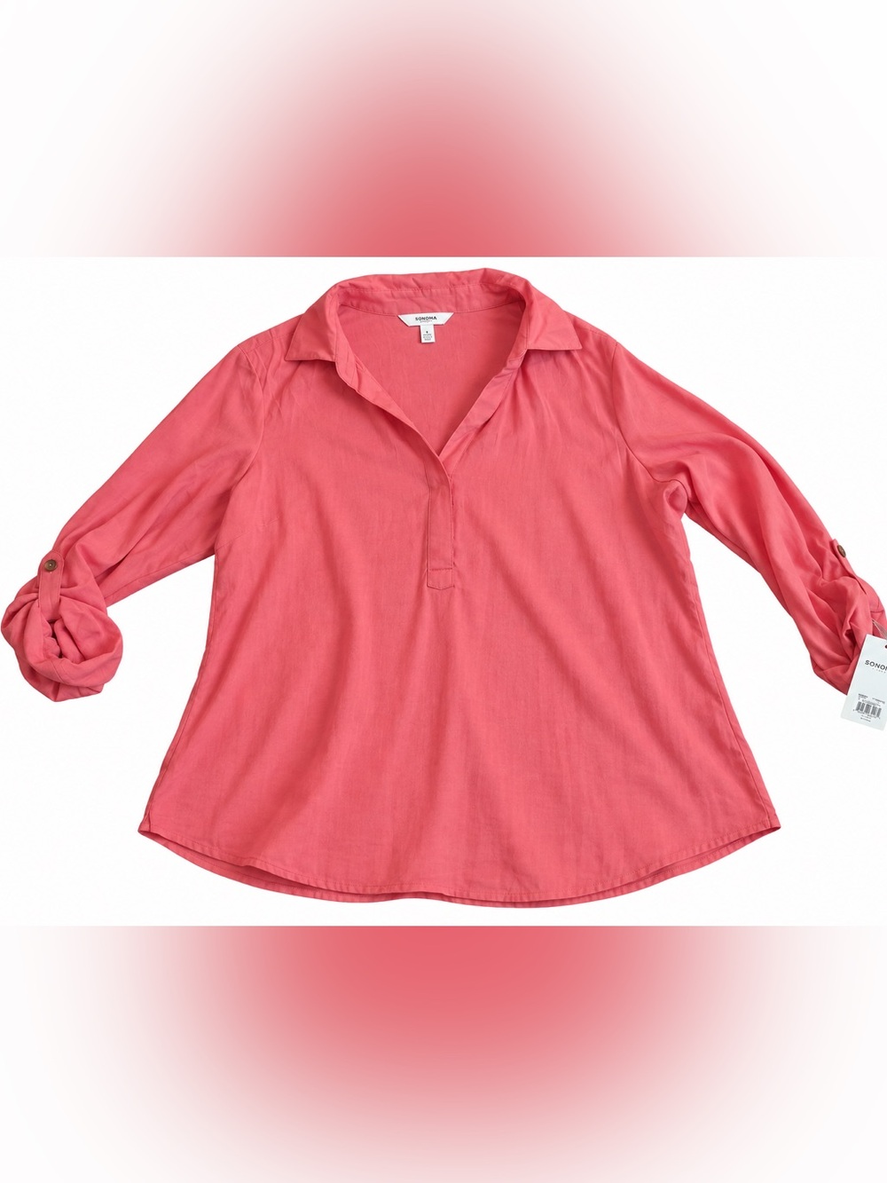 NWT Sonoma peachy colored blouse